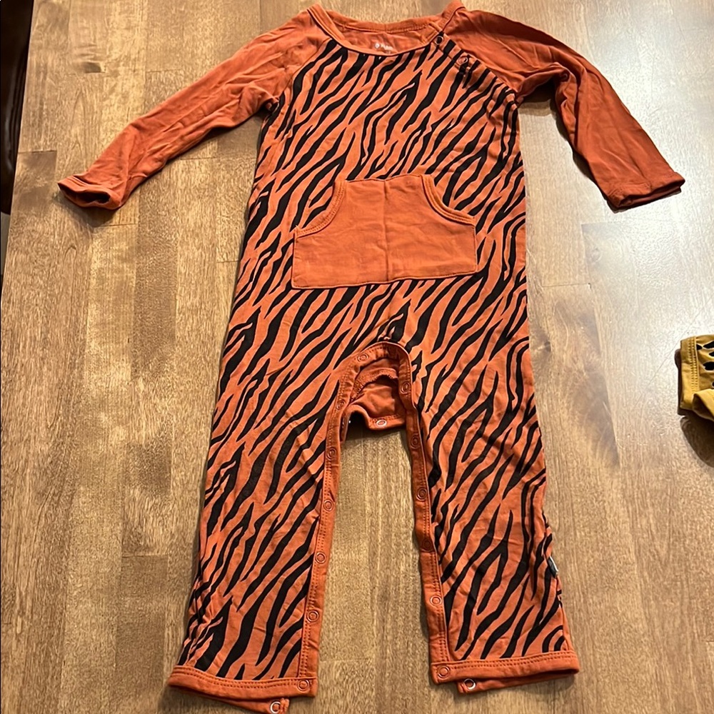 Tiger Stripe Orange Kids One Piece